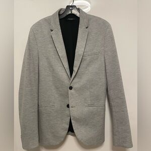 Men’s Zara Basic Blazer In Grey